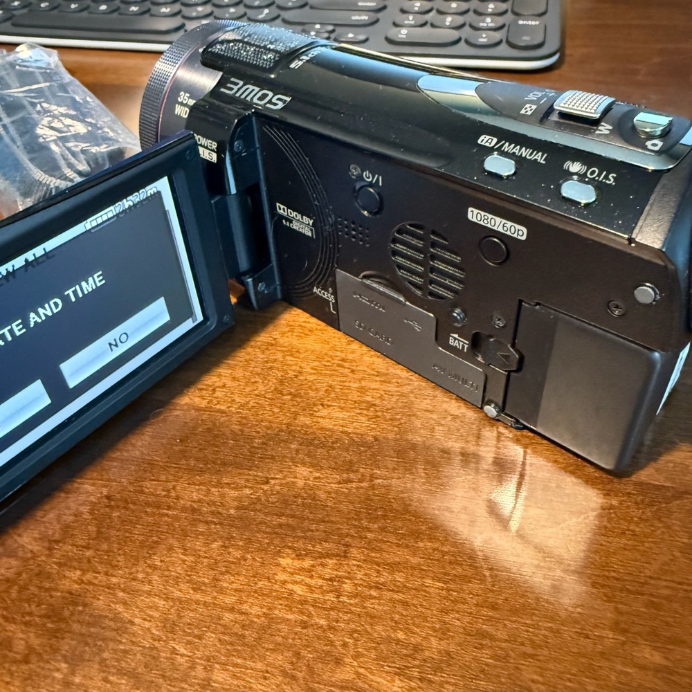 Sony Black Camcorder with LCD Screen